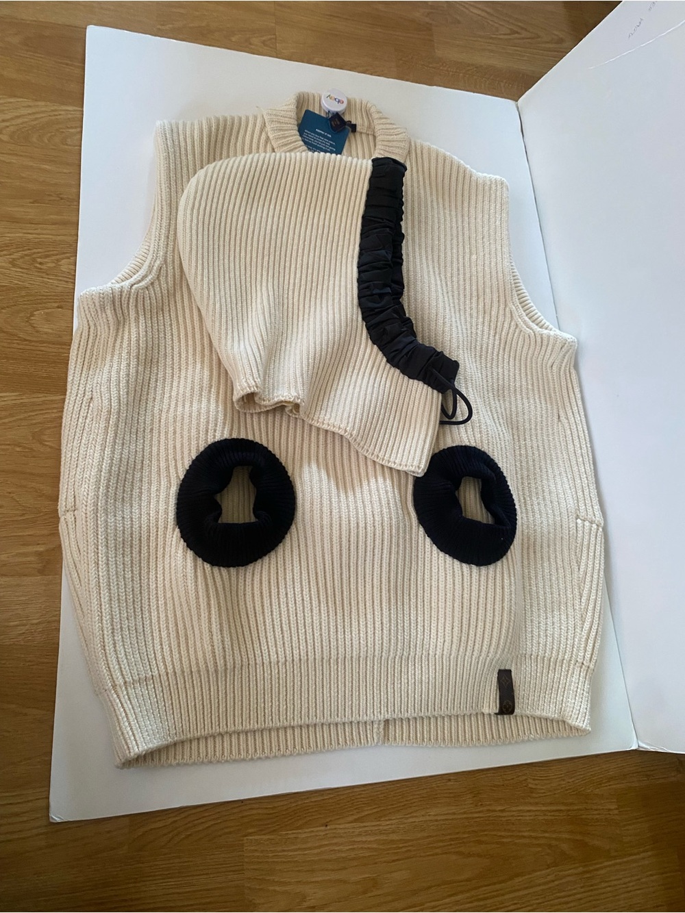 Louis Vuitton hooded sleeveless knit, wool cashmere vest